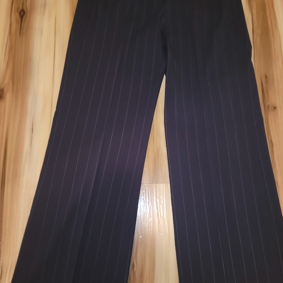 The Limited Stretch Blk Pinstriped Wide Leg Dress Pants EUC - Picture 5 of 13